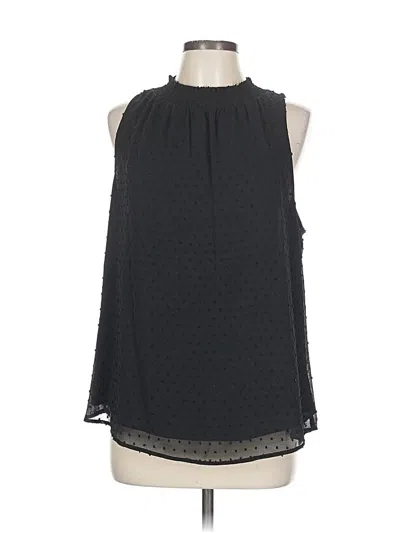 Pre-owned Daniel Rainn Sleeveless Blouse In Black