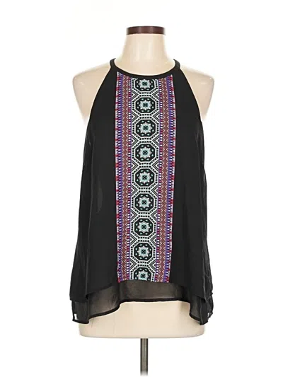 Pre-owned Daniel Rainn Sleeveless Blouse In Black