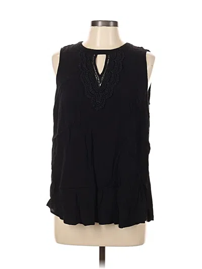 Pre-owned Daniel Rainn Sleeveless Blouse In Black