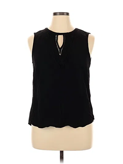Pre-owned Daniel Rainn Sleeveless Blouse In Black
