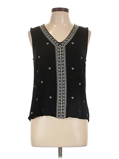 Pre-owned Daniel Rainn Sleeveless Blouse In Black