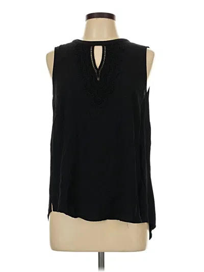 Pre-owned Daniel Rainn Sleeveless Blouse In Black