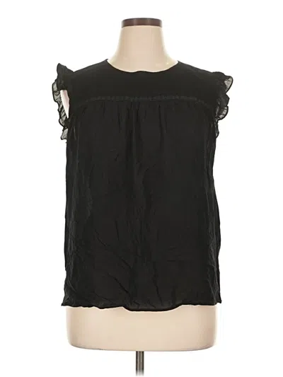 Pre-owned Daniel Rainn Sleeveless Blouse In Black