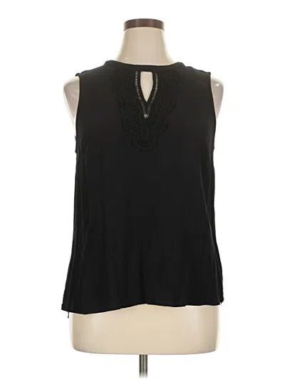 Pre-owned Daniel Rainn Sleeveless Blouse In Black