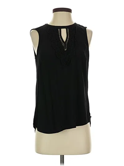 Pre-owned Daniel Rainn Sleeveless Blouse In Black