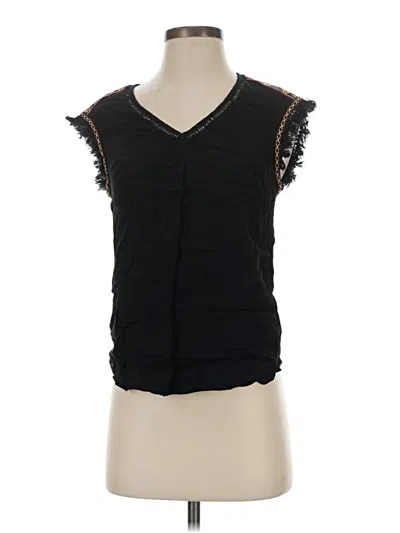 Pre-owned Daniel Rainn Sleeveless Blouse In Black