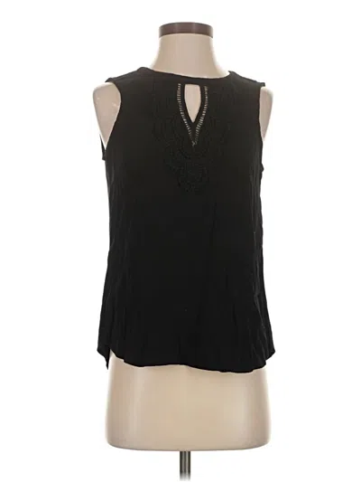Pre-owned Daniel Rainn Sleeveless Blouse In Black