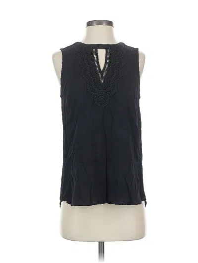Pre-owned Daniel Rainn Sleeveless Blouse In Black