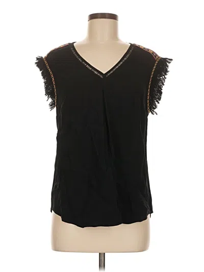 Pre-owned Daniel Rainn Sleeveless Blouse In Black