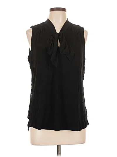 Pre-owned Daniel Rainn Sleeveless Blouse In Black