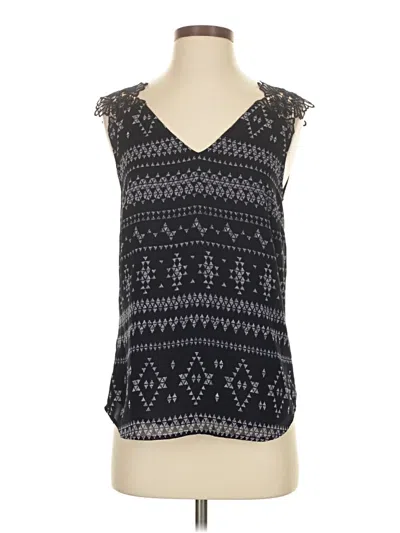 Pre-owned Daniel Rainn Sleeveless Blouse In Black