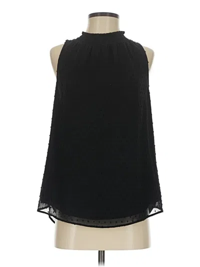 Pre-owned Daniel Rainn Sleeveless Blouse In Black