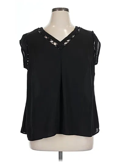 Pre-owned Daniel Rainn Sleeveless Blouse In Black