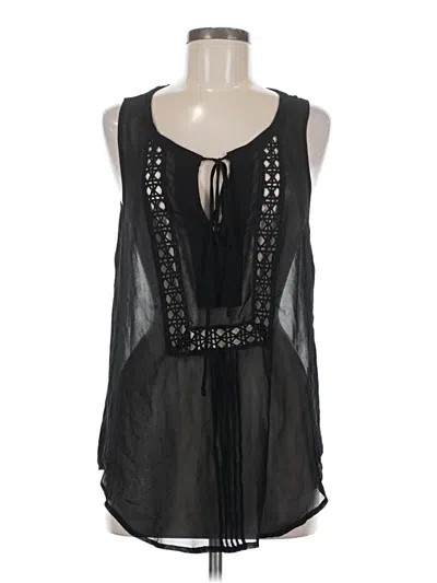 Pre-owned Daniel Rainn Sleeveless Blouse In Black