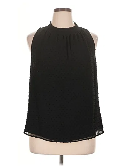 Pre-owned Daniel Rainn Sleeveless Blouse In Black