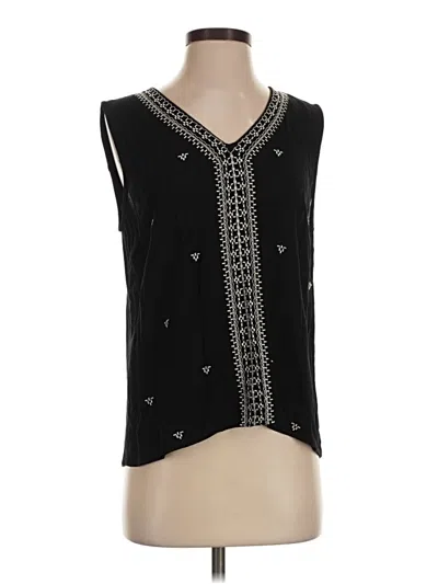 Pre-owned Daniel Rainn Sleeveless Blouse In Black
