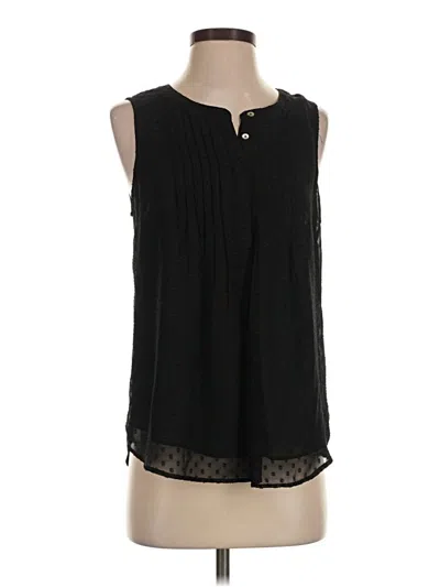 Pre-owned Daniel Rainn Sleeveless Blouse In Black