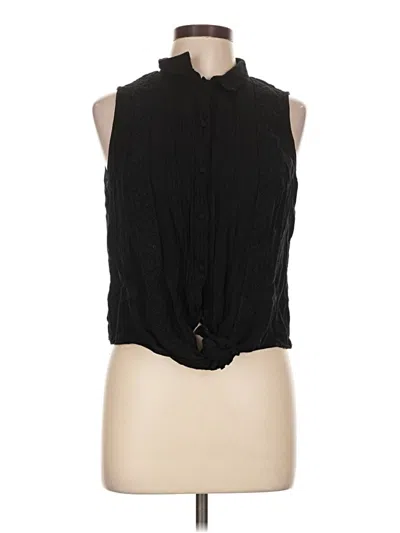 Pre-owned Daniel Rainn Sleeveless Blouse In Black