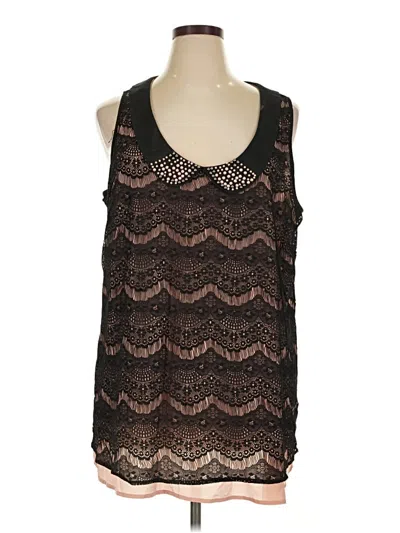 Pre-owned Daniel Rainn Sleeveless Blouse In Black