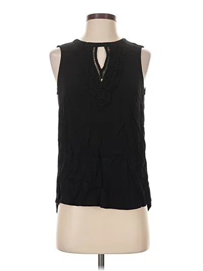 Pre-owned Daniel Rainn Sleeveless Blouse In Black