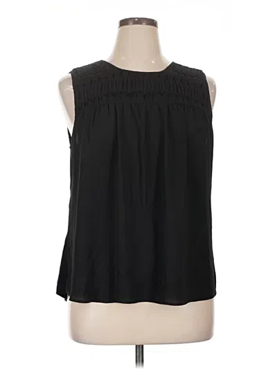Pre-owned Daniel Rainn Sleeveless Blouse In Black
