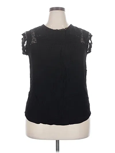 Pre-owned Daniel Rainn Sleeveless Blouse In Black