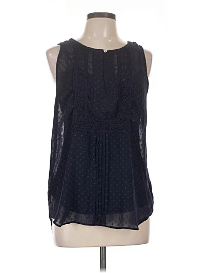 Pre-owned Daniel Rainn Sleeveless Blouse In Black