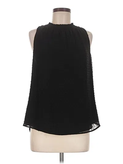 Pre-owned Daniel Rainn Sleeveless Blouse In Black