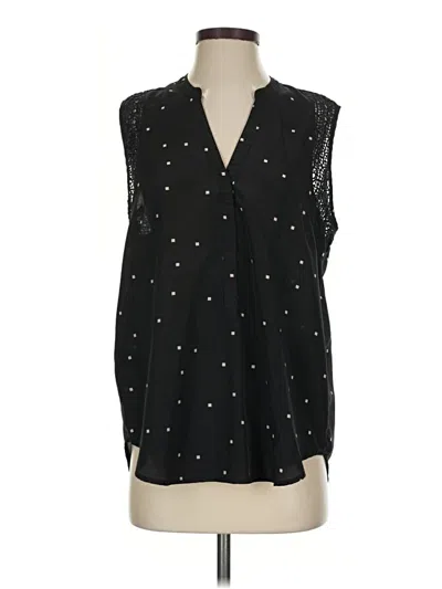 Pre-owned Daniel Rainn Sleeveless Blouse In Black