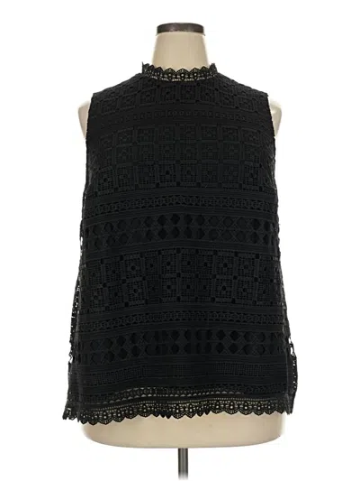 Pre-owned Daniel Rainn Sleeveless Blouse In Black