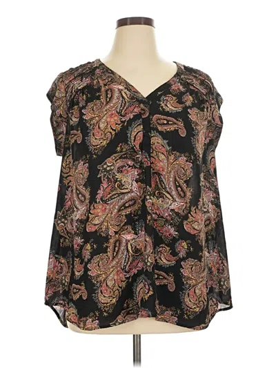 Pre-owned Daniel Rainn Sleeveless Blouse In Black
