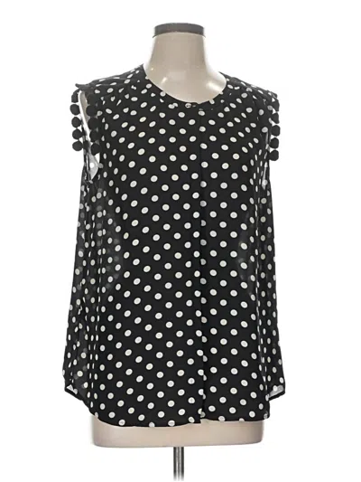 Pre-owned Daniel Rainn Sleeveless Blouse In Black