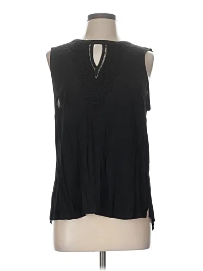 Pre-owned Daniel Rainn Sleeveless Blouse In Black