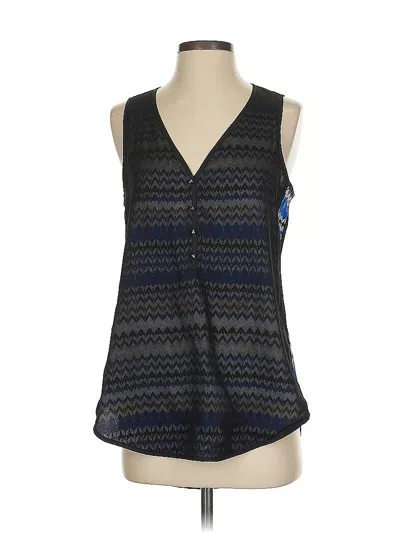 Pre-owned Daniel Rainn Sleeveless Blouse In Blue