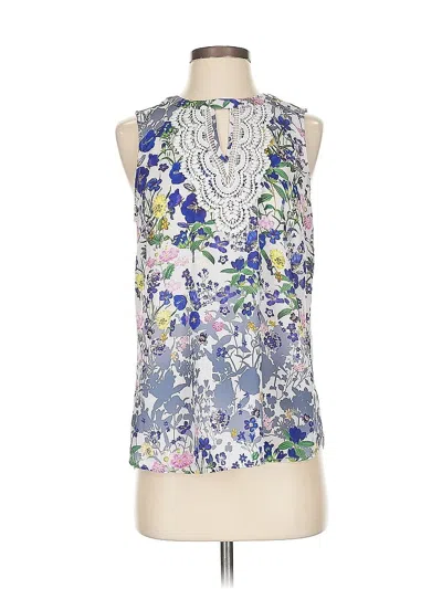 Pre-owned Daniel Rainn Sleeveless Blouse In Blue