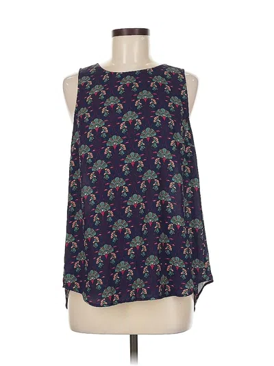 Pre-owned Daniel Rainn Sleeveless Blouse In Blue
