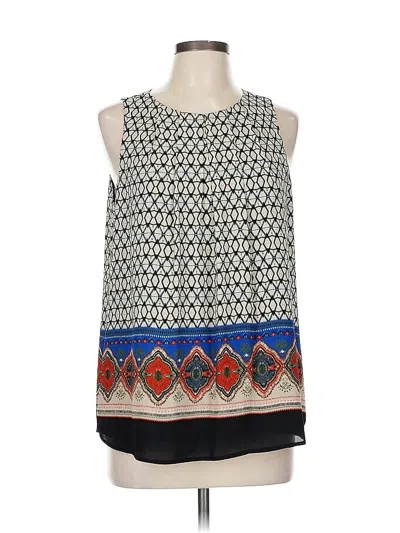 Pre-owned Daniel Rainn Sleeveless Blouse In Blue