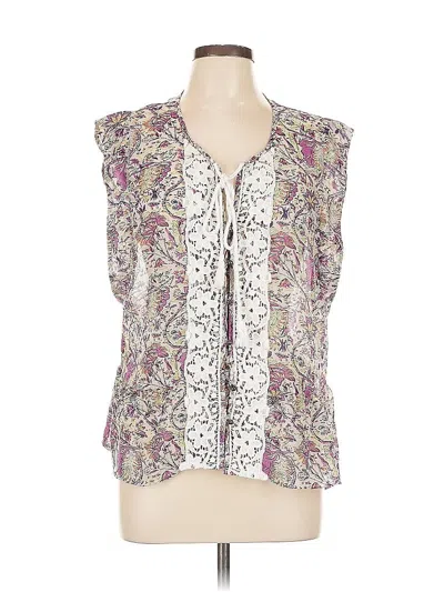 Pre-owned Daniel Rainn Sleeveless Blouse In Blue