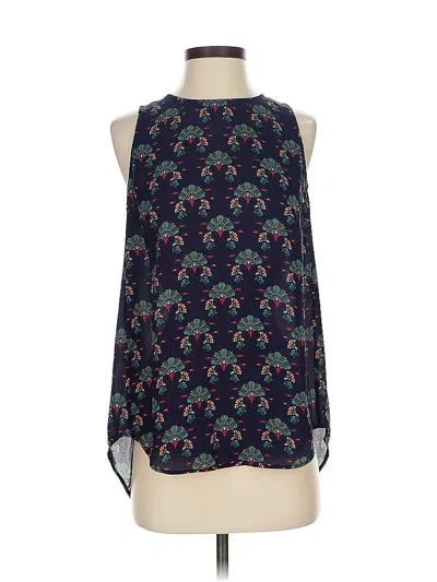 Pre-owned Daniel Rainn Sleeveless Blouse In Blue