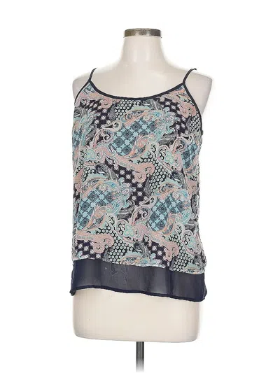 Pre-owned Daniel Rainn Sleeveless Blouse In Blue