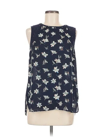 Pre-owned Daniel Rainn Sleeveless Blouse In Blue