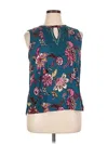 Daniel Rainn Sleeveless Blouse In Blue