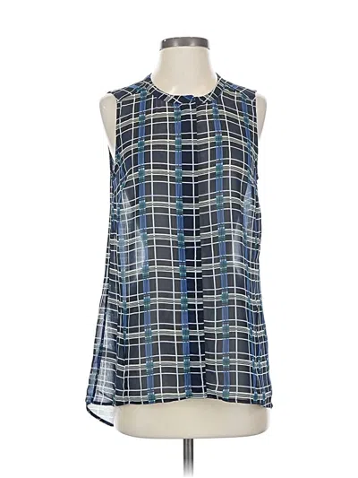Pre-owned Daniel Rainn Sleeveless Blouse In Blue