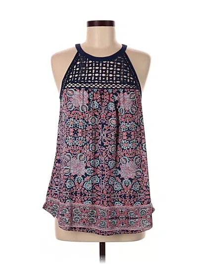 Pre-owned Daniel Rainn Sleeveless Blouse In Blue