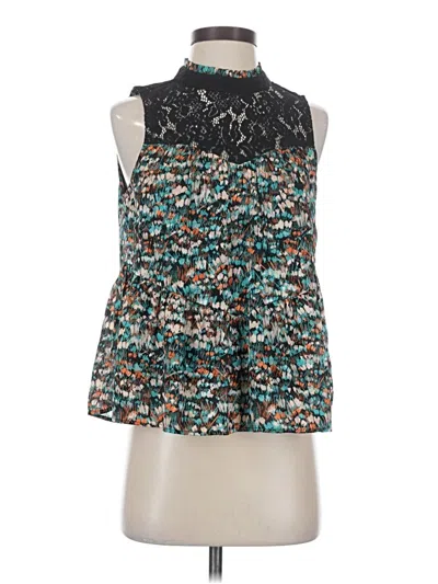 Pre-owned Daniel Rainn Sleeveless Blouse In Blue