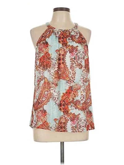 Pre-owned Daniel Rainn Sleeveless Blouse In Blue