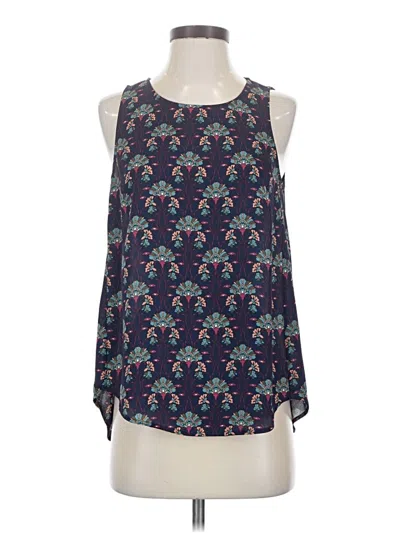 Pre-owned Daniel Rainn Sleeveless Blouse In Blue