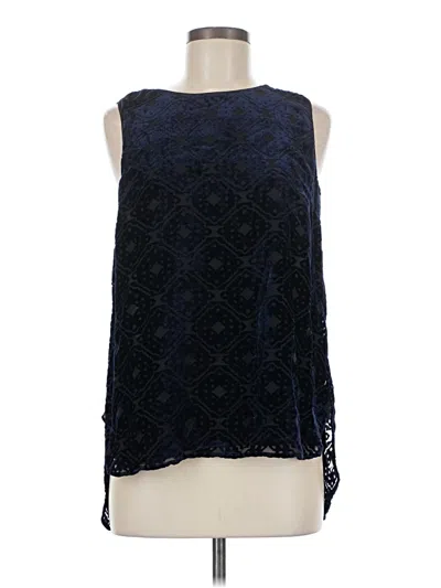Pre-owned Daniel Rainn Sleeveless Blouse In Blue