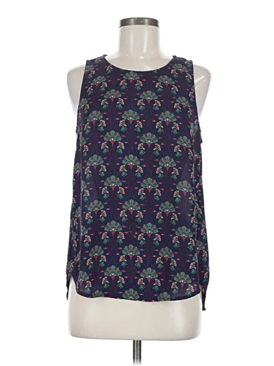 Pre-owned Daniel Rainn Sleeveless Blouse In Blue