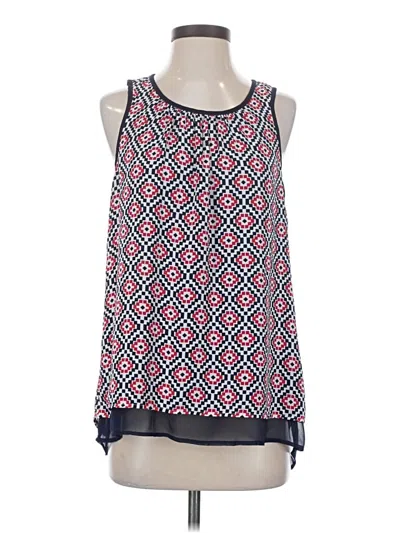 Pre-owned Daniel Rainn Sleeveless Blouse In Blue